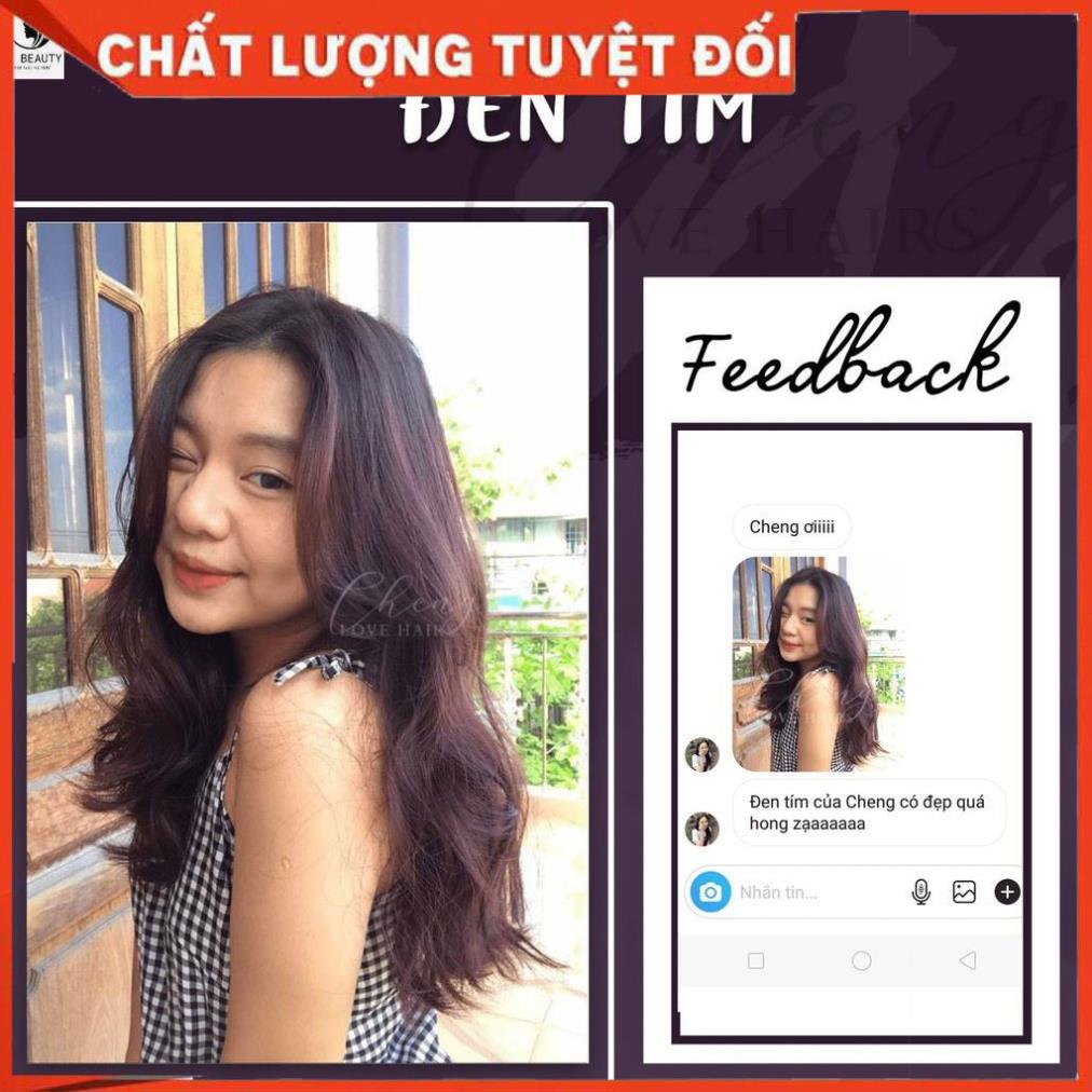 Thuốc nhuộm tóc Đen tím kèm bộ dụng cụ nhuộm tóc
