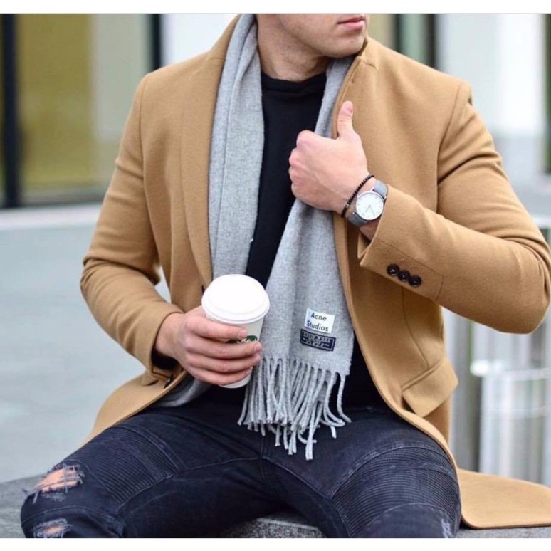 Khăn Acne Studios len xù loại 1