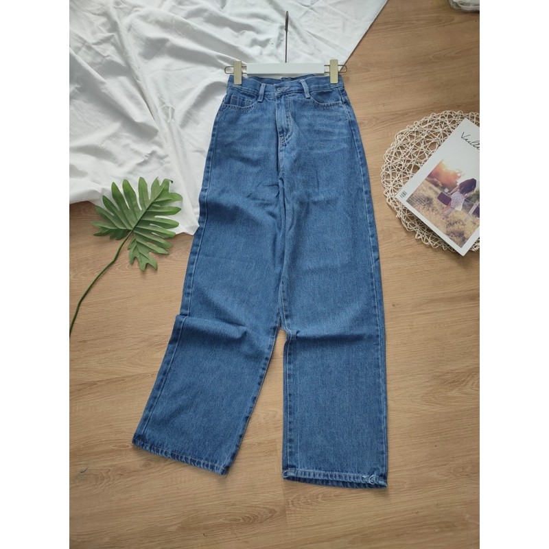 [Có size đại] Quần jean ống rộng mã 4, hình thật ảnh sàn và mẫu mặc | BigBuy360 - bigbuy360.vn