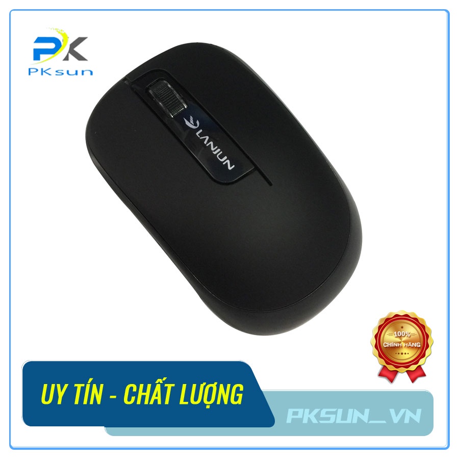 Chuột máy tính, chuột không dây Lanjun WM1123 - Hàng chính hãng sử dụng cho máy tính,PC,macbook,HDbox...