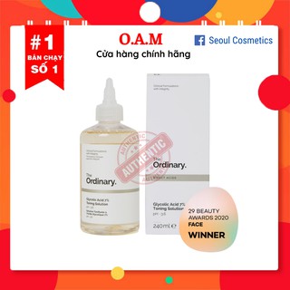 Nước Hoa Hồng Tẩy Da Chết The Ordinary Glycolic Acid (AHA) 7% Toning Solution 240ml
