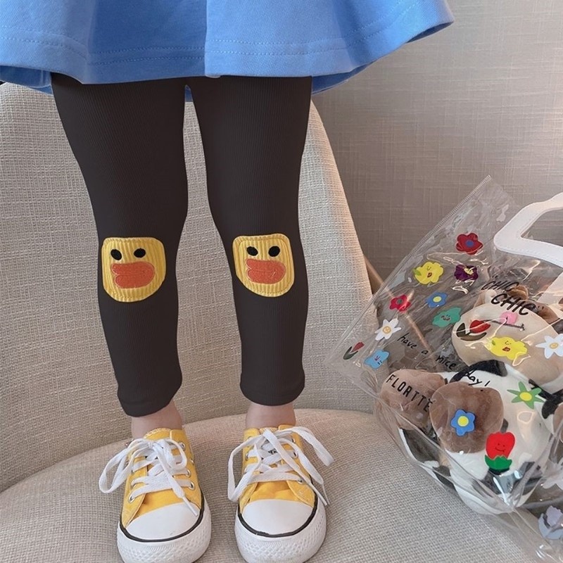 Quần legging họa tiết vịt dễ thương cho bé gái