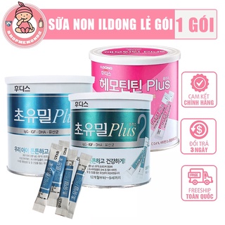 Lẻ 1 gói Sữa Non Men Sắt ILDONG plus số 1,2 loại 100g date mới nhất