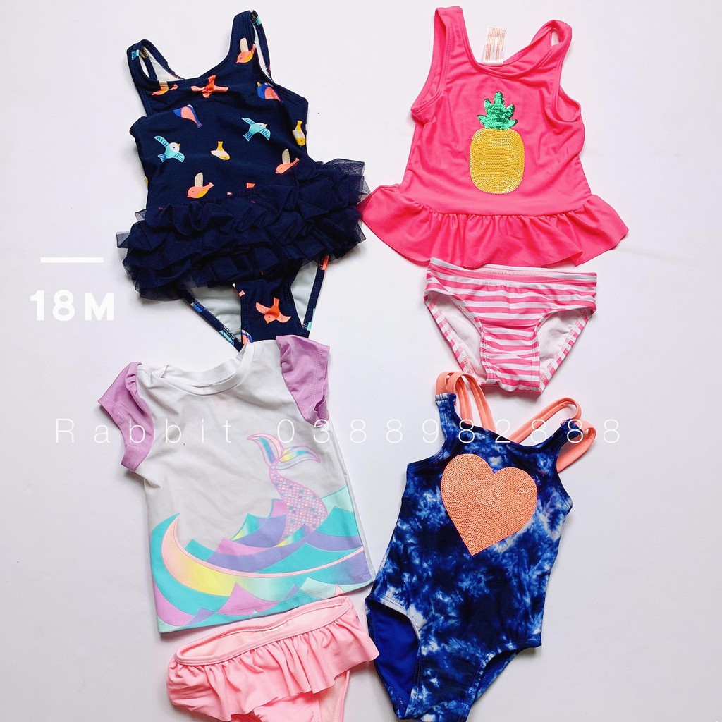 Swimsuit Cat&amp;jack bé gái - RABBITSHOP( HÀNG SALE KO ĐỔI TRẢ)