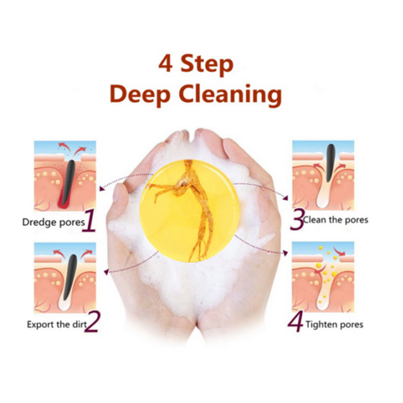 [Hàng mới về] Xà phòng lưu huỳnh nhân sâm tắm rửa mặt trắng sáng da kiểm soát dầu