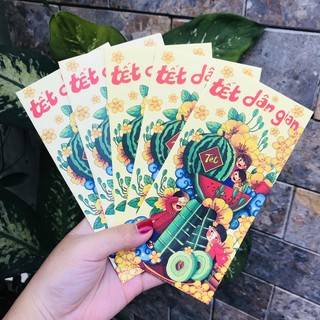 Bộ 6 bao lì xì Tết dân gian