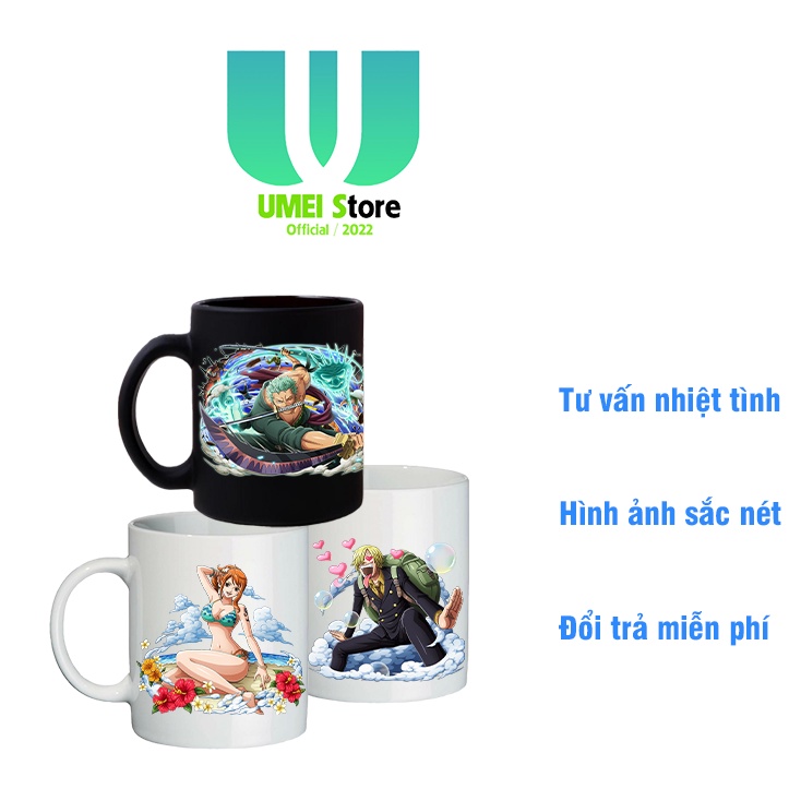 (24 Mẫu)_OP2 Cốc sứ in hình Anime One Piece Vua Hải Tặc Cốc uống nước đẹp làm quà tặng độc đáo và ý nghĩa