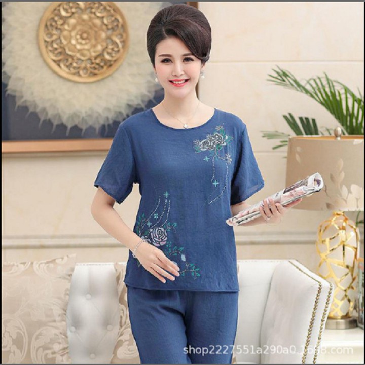 Bộ trung niên nữ chất đũi sang trọng