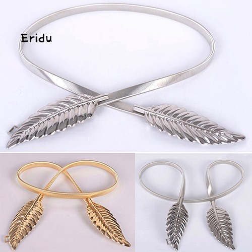 Thắt Lưng Khóa Kim Loại Hình Chiếc Lá Phong Cách Vintage
