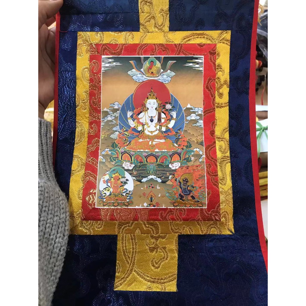 TRANH THANGKA NHỎ (HOÀNG THẦN TÀI - TARA XANH - TARA TRẮNG - KIM CANG - TỨ THỦ - LIÊN HOA SANH - DƯỢC SƯ - DI