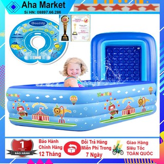 Bể bơi phao thông minh có đáy chống trượt cho bé