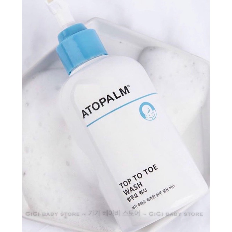 <100ml/300ml/460ml> SỮA TẮM GỘI KHÁNG KHUẨN DỊU NHẸ ATOPALM TOP TO TOE WASH TRẺ SƠ SINH VÀ TRẺ NHỎ