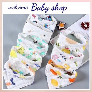 Yếm xô tam giác 6 lớp hoạ tiết bé trai bé gái
