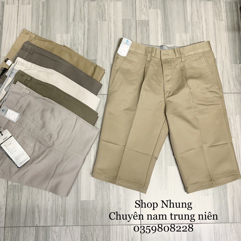 Quần Ngố Kaki Nam Trung Niên Chất Mềm Mịn Hàng Quảng Châu Ảnh Thật
