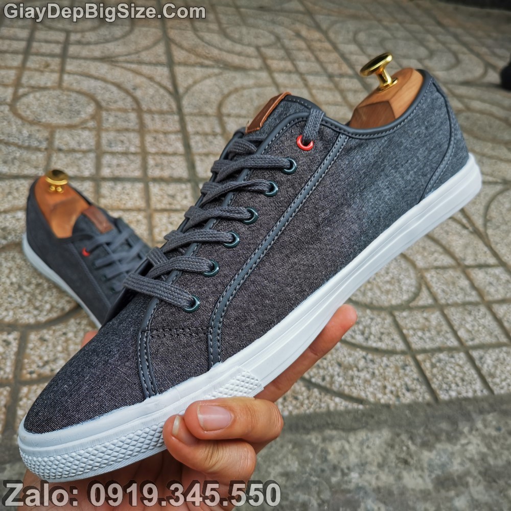 Giày sneaker vải, giày thể thao big size cỡ lớn EU:45-46 cho nam chân to (hàng VN xuất dư)