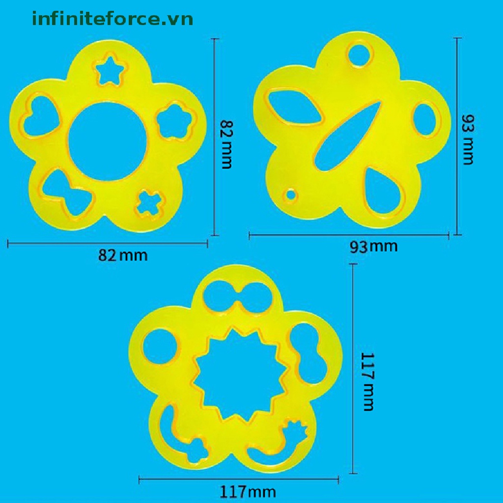 Set 2 / 3 / 4 Khuôn Làm Cơm Nắm Hình Biểu Tượng Cảm Xúc Hoạt Hình DIY