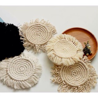 Đế lót ly handmade/ Macrame coaster
