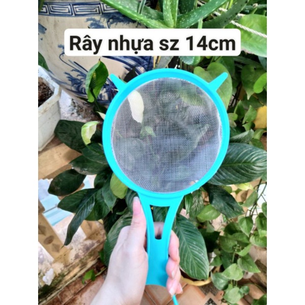 Rây nhựa to lọc nấm size 17, 14, 11 và 8cm