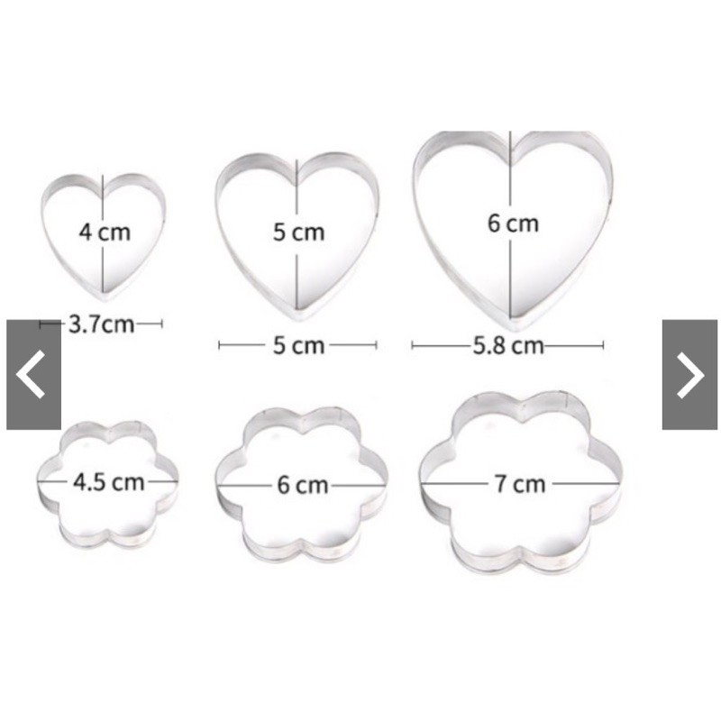 Bộ 12 cutter làm bánh