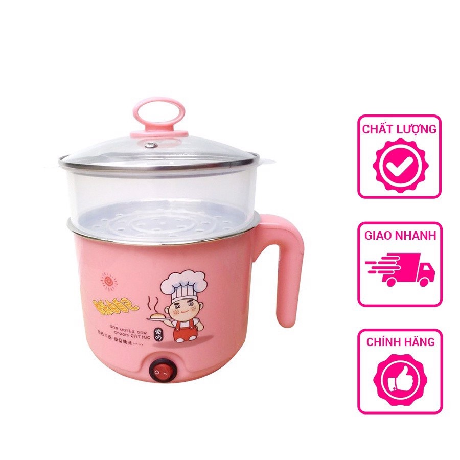 [5❤️][FREESHIP] CA NẤU MÌ, LẨU, CANH 18CM SIÊU TỐC CÓ LỒNG HẤP NHỰA, CÁN DÀI [HCM]