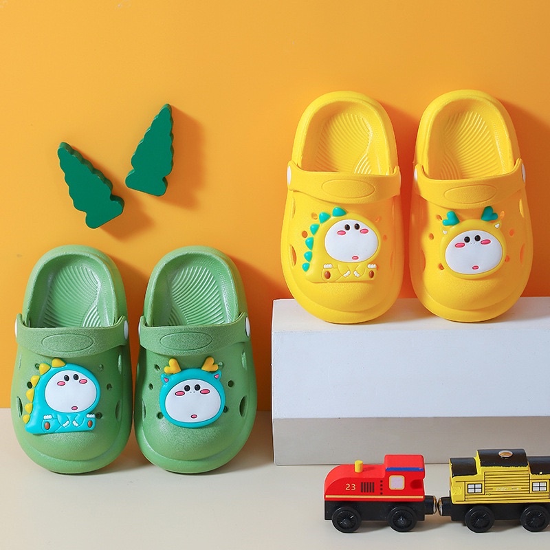 Dép cho bé, dép sục Cross Cho Bé Trai Bé Gái Hình KHỦNG LONG siêu dễ thương từ 1-6 tuổi