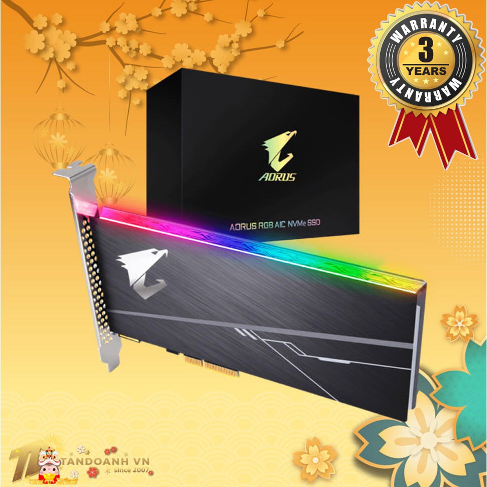 Ổ cứng SSD AORUS RGB AIC NVMe SSD 512GB - 1TB