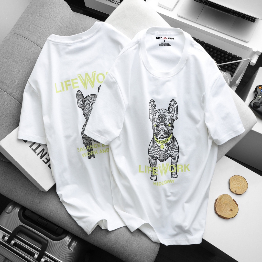Áo Phông LifeWork Silket Radoc Phom Unisex Chất Cotton 4 chiều dành cho nam nữ NICEMENLW2