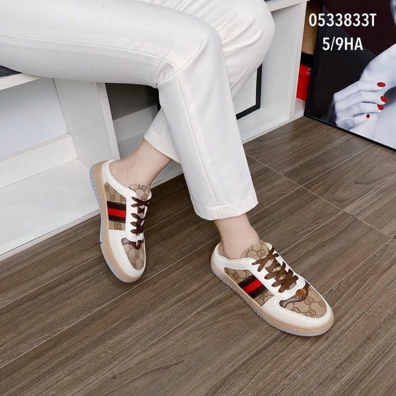 ] Giày sục nữ GC nâu,FREESHIP,size 35-38