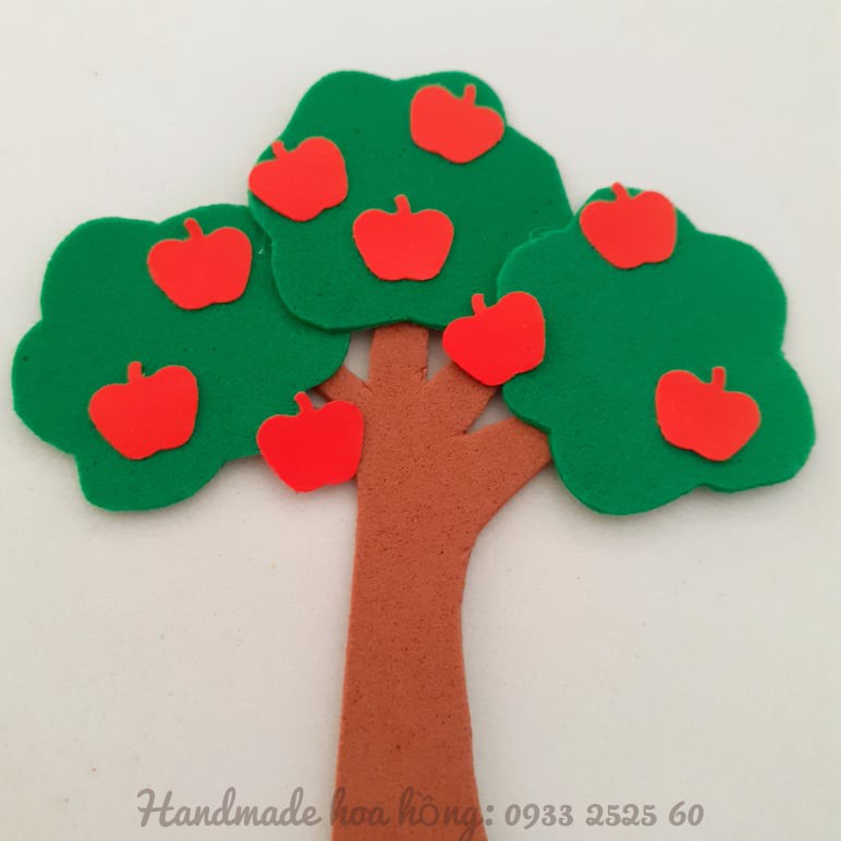 Set 100 trái cây dập sẵn bằng giấy màu-Hình trang trí, thủ công mầm non, trang trí thiệp, scrapbook, bookmark, bao lì xì