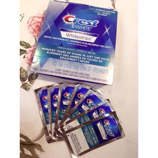 Miếng dán trắng răng cấp tốc Crest3D 1 hour