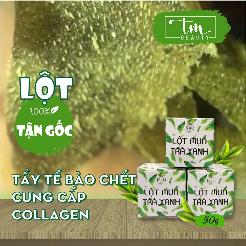 Bột lột mụn trà xanh(30gr/lọ) loại bỏ mụn đầu đen, mụn cám giúp sạch da