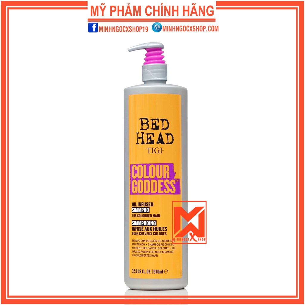 Dầu gội tigi cho tóc nhuộm TIGI COLOUR GODDESS 970ml chính hãng