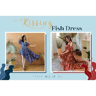 Kissing fish dress - Váy thiết kế nàng tiên cá hở vai nữ tính nhà Traby