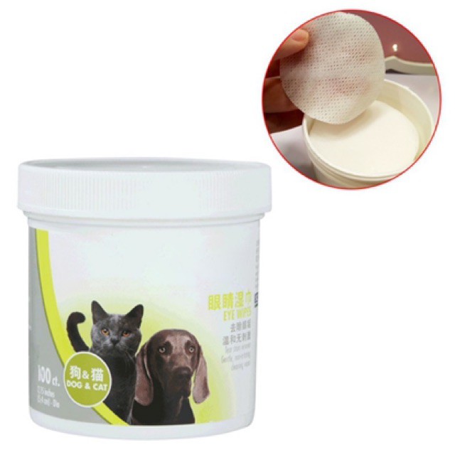 [FREESHIP] Bông Khăn Lau Vết Ố Mắt Cho Chó Mèo, Sạch Sẽ, Tiện Dụng- Petlover