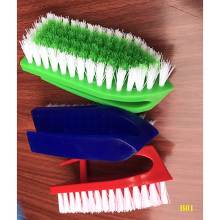 Bàn chải nhựa giặt đồ cọ rửa nhà tắm vệ sinh cọ sàn cầm tay tiện lợi nhựa PP lông cứng chắc chắn siêu bền