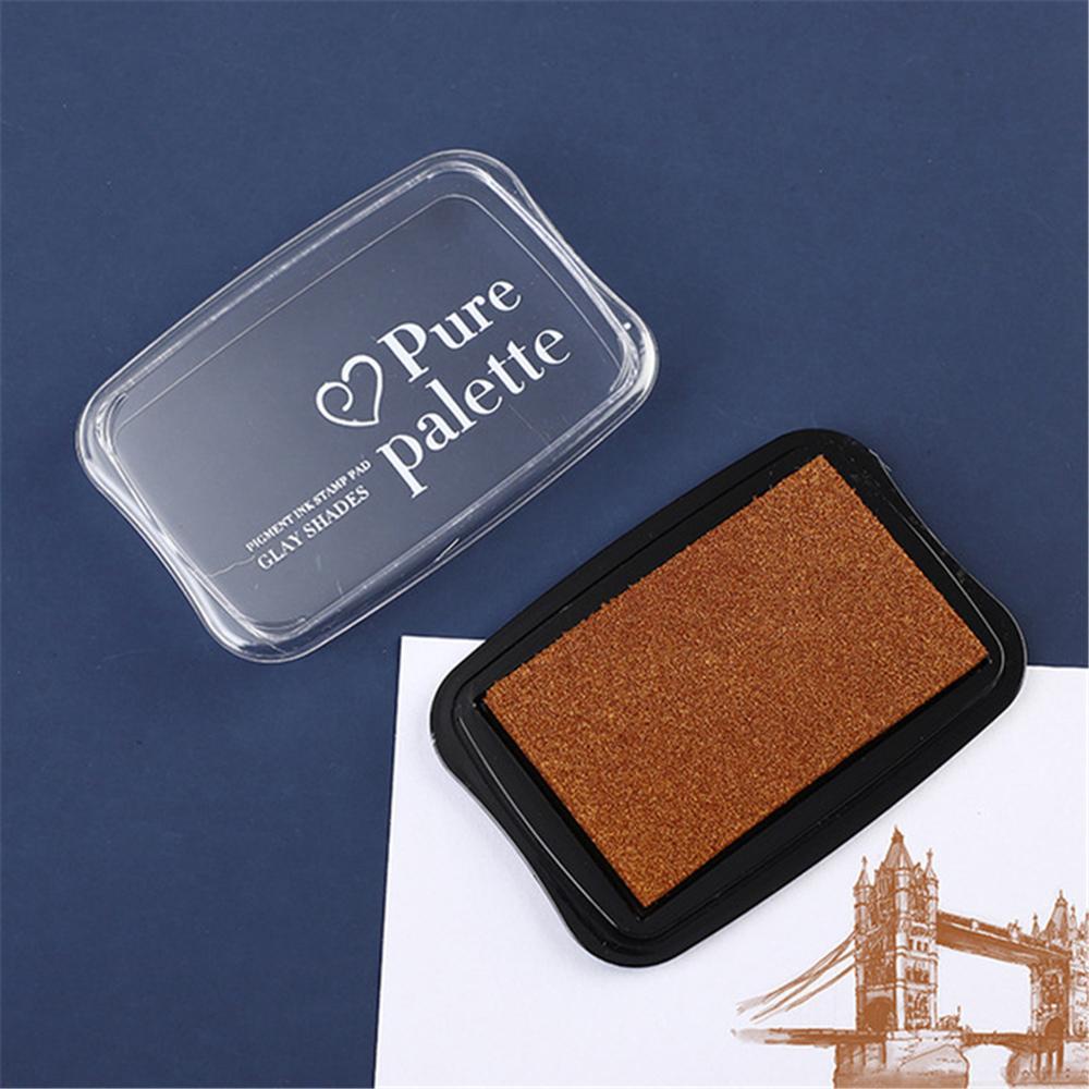 Đệm Mực Con Dấu Bằng Gỗ Màu Sắc Cổ Điển Dùng Đóng Dấu Mực Thủ Công Cho Bé / Văn Phòng
