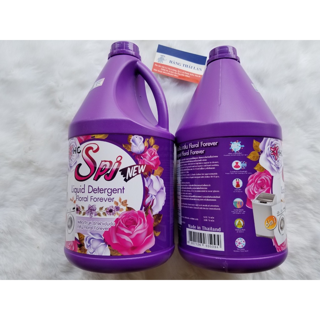 Nước giặt xả SPJ Thái Lan 6 in 1 đậm đặc 3500ml