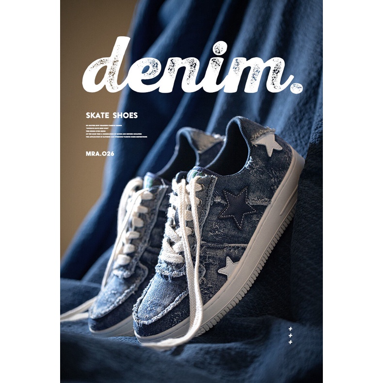 Maden Giày Thể Thao denim Thoáng Khí Thời Trang Mùa Hè 2022 Cho Nam