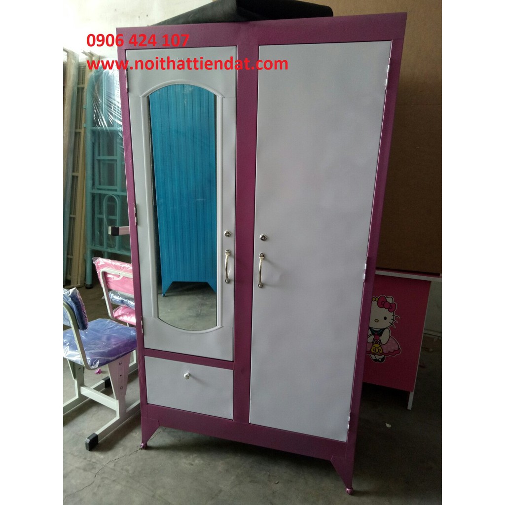 tủ sắt quần áo 1m6 x 90