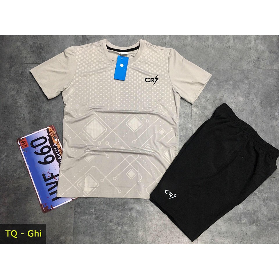 BỘ thể thao in vân cao cấp- Bộ hè nam cộc tay