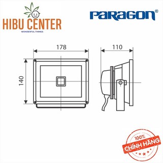 ĐÈN PHA KHÔNG THẤM NƯỚC PARAGON POLH2065