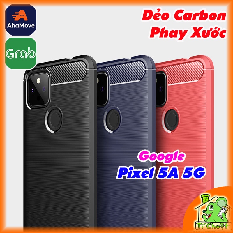 [Ảnh Thật] Ốp Lưng Google Pixel 5A 5G Dẻo Carbon Phay Xước Chống Sốc