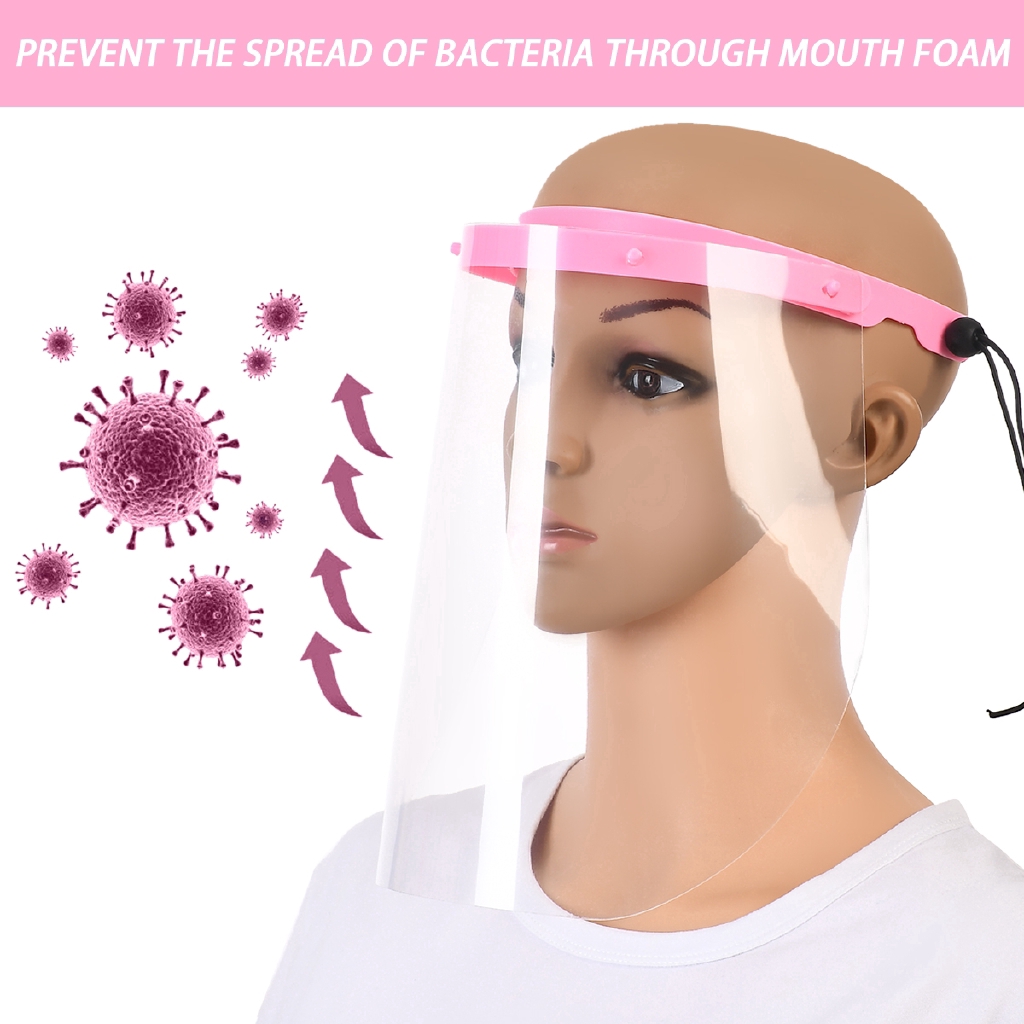 Tấm che mặt trong suốt chống bụi / văng nước bọt / gió để bảo vệ mặt