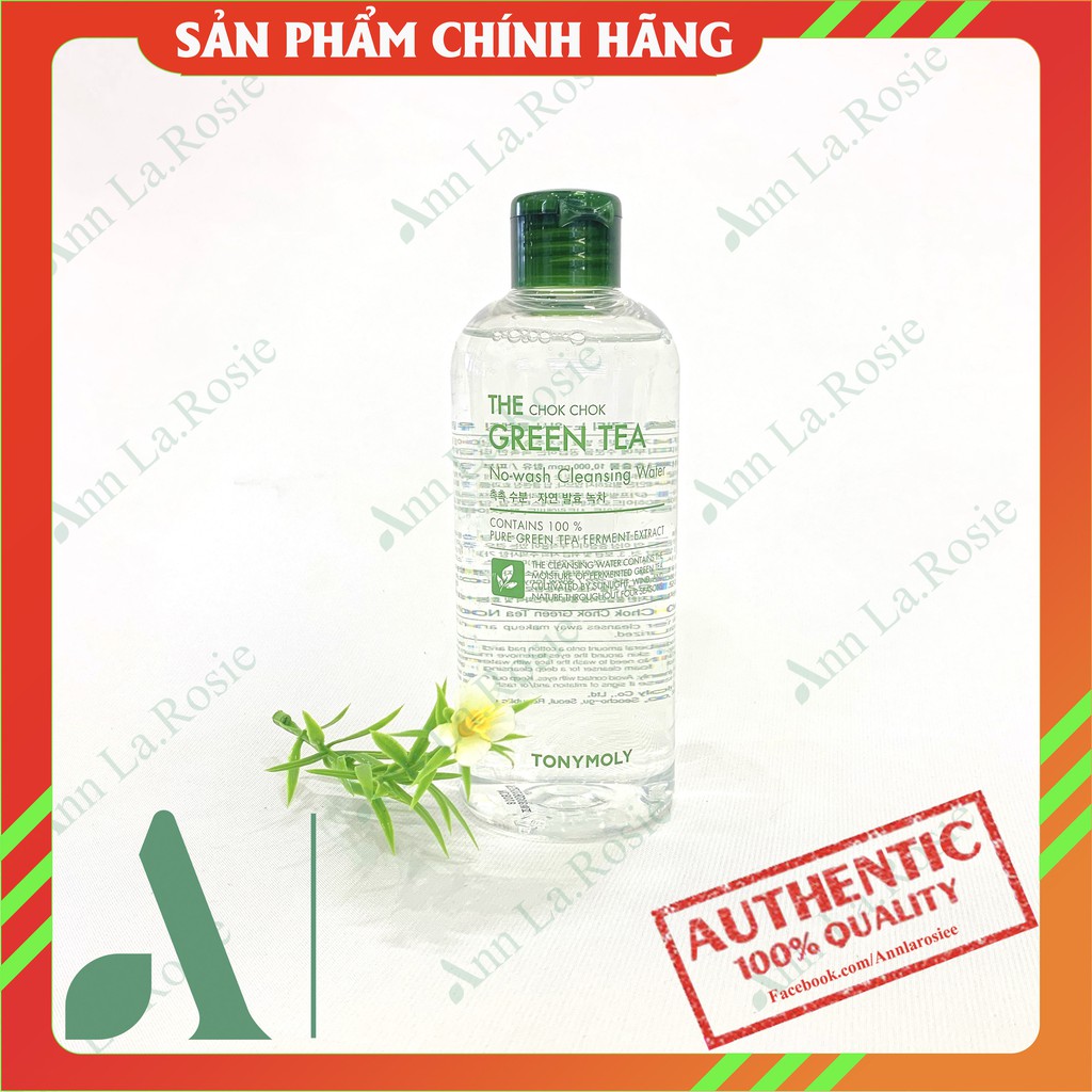 Nước Tẩy Trang Tony Moly The Chok Chok Green Tea No-Wash Cleansing Water 300ml