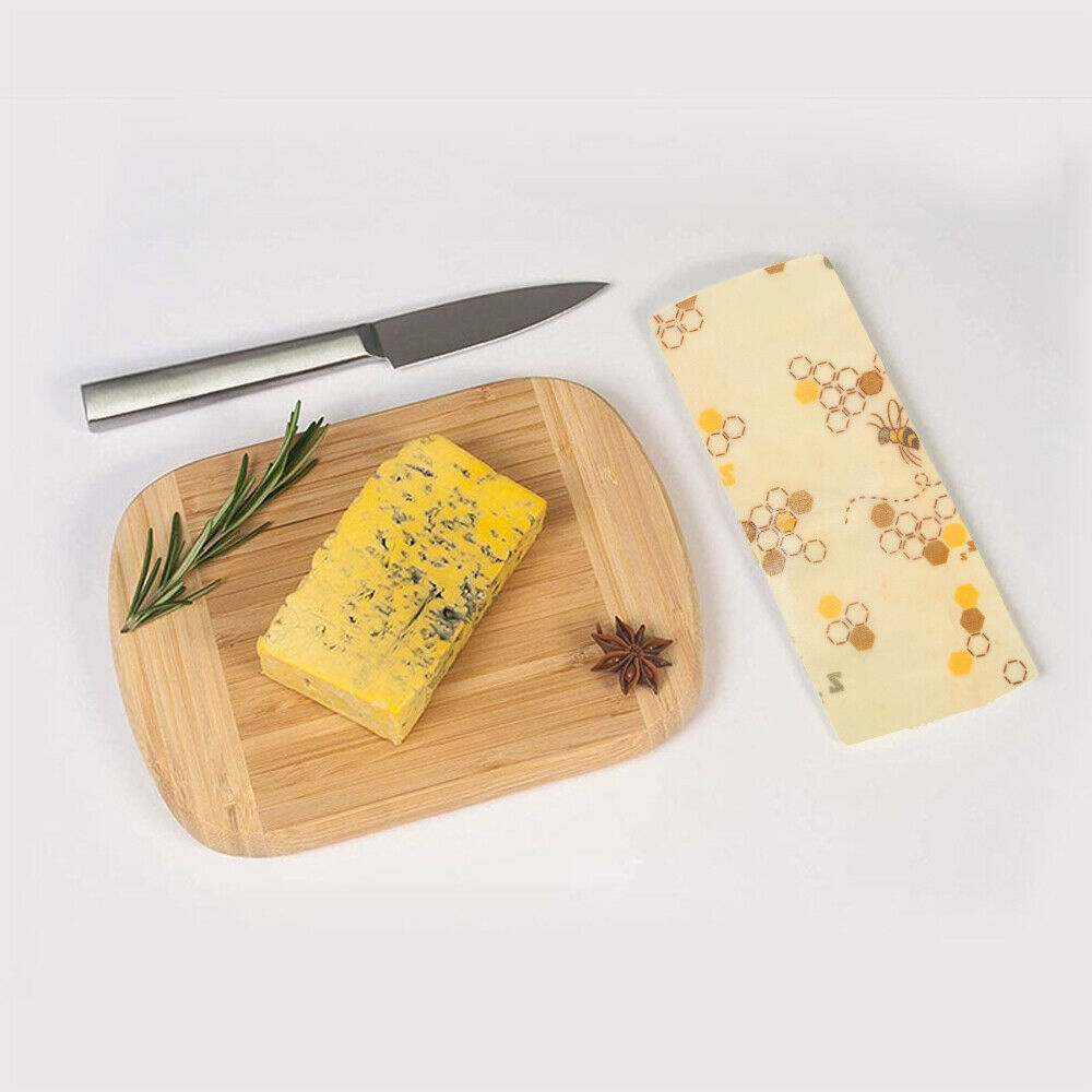 [huite]Natural Beeswax Reusable Food Wraps Eco Living No More Plastic Bee Wax Cloth