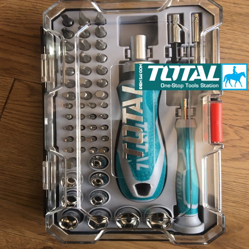 Bộ 55 đầu tuốc nơ vít đa năng Total TACSD30556