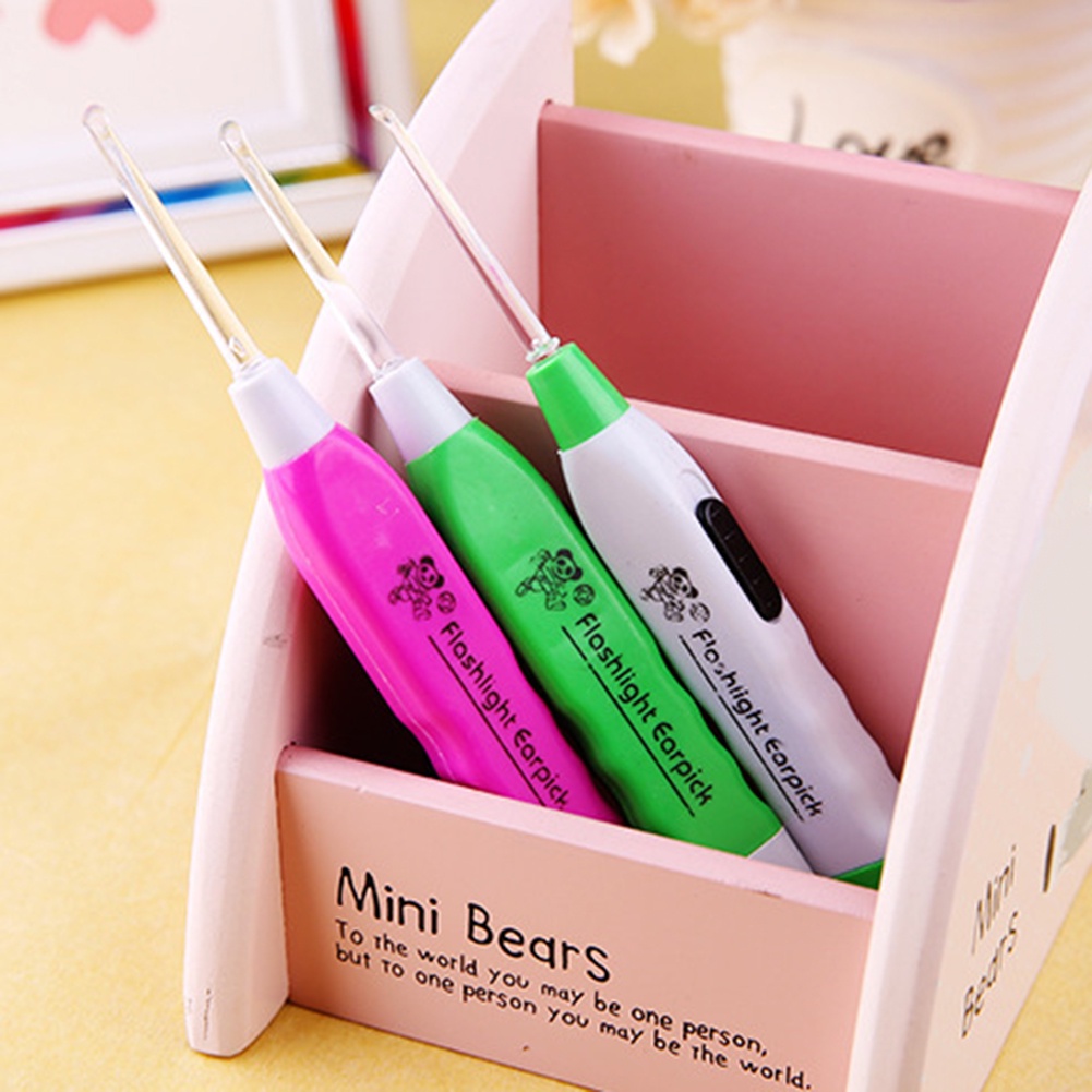 Dụng cụ lấy ráy tai có đèn led kèm 3 đầu thay thế