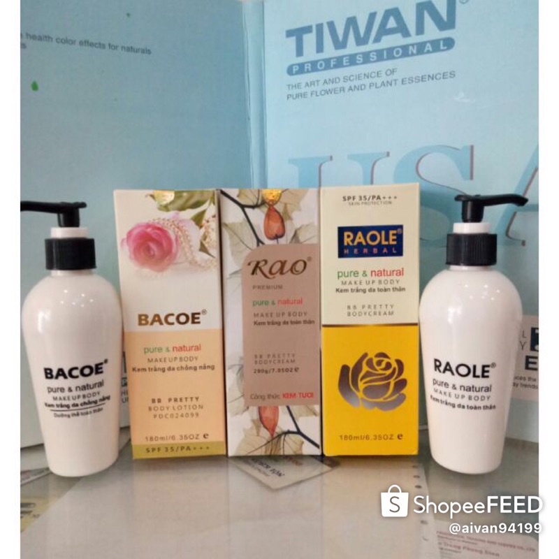 Rao-Raole- Bacoe Body Lotion Toàn Thân 120g