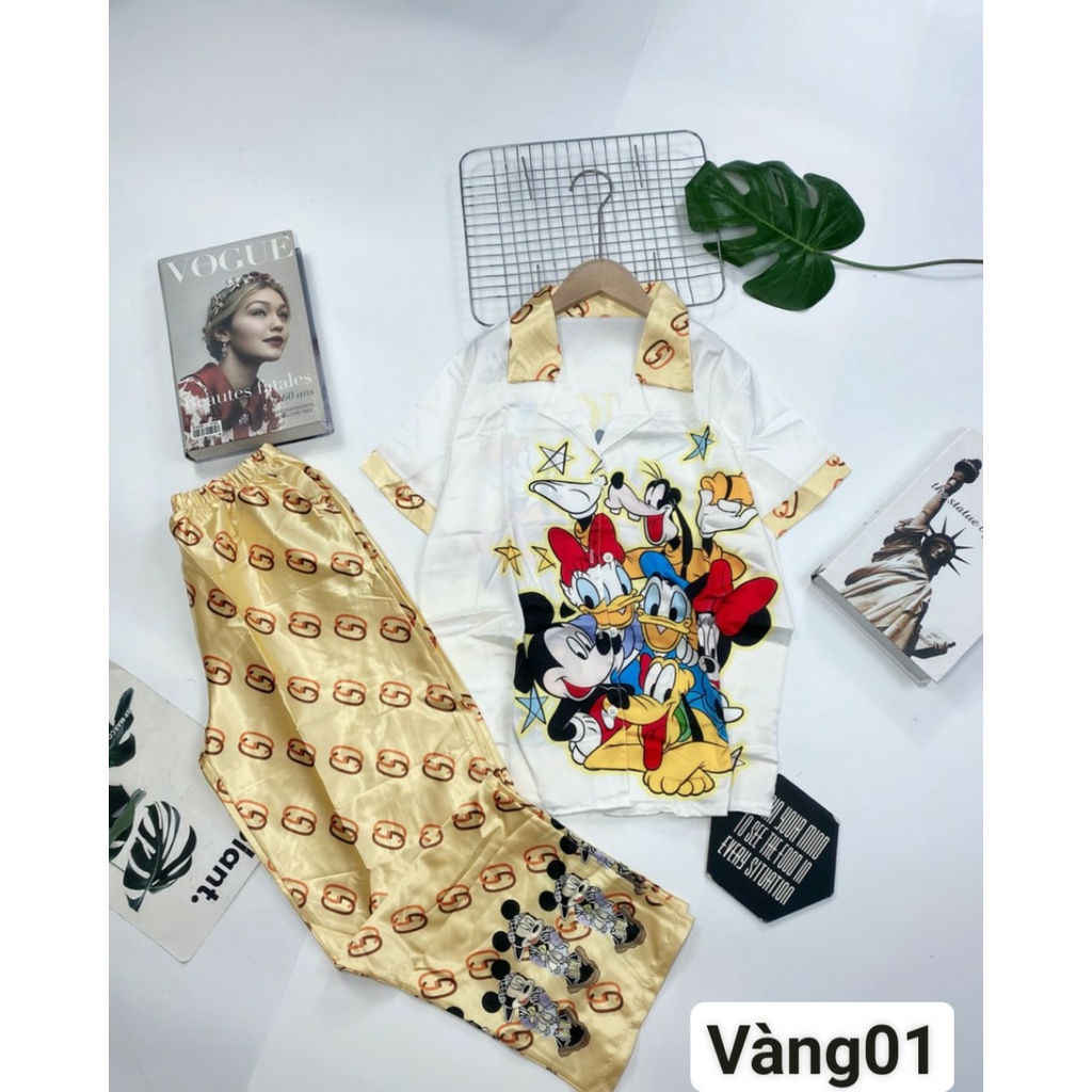 Đồ bộ Dài Vải Satin