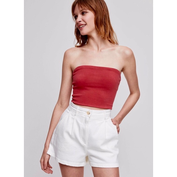 Áo Quây Nữ Áo Ống Co Giãn Cotton Thun Gân Hàng Xuất xịn